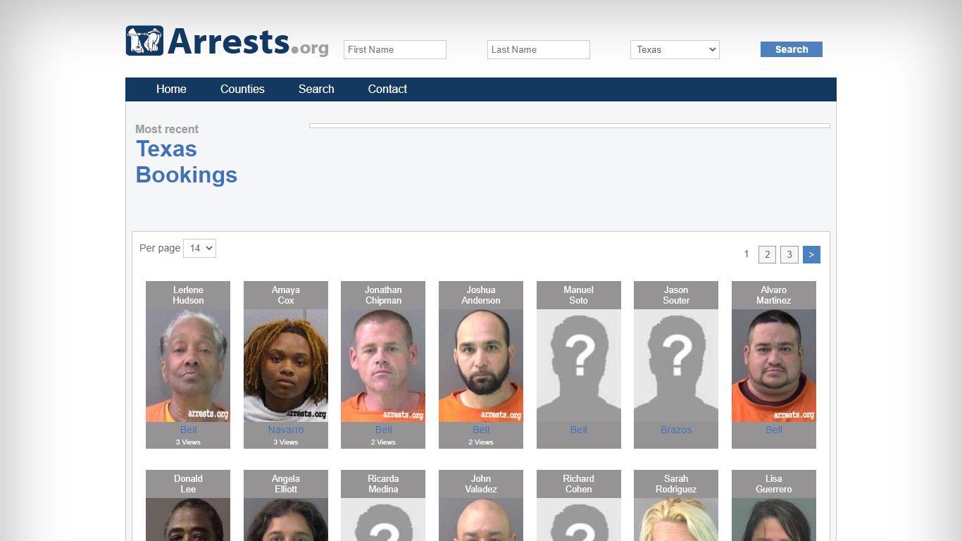 Texas Arrests and Inmate Search